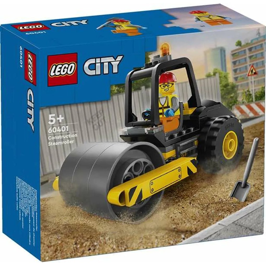 Строителна Игра Lego 60401 - Construction Steamroller 78 Части