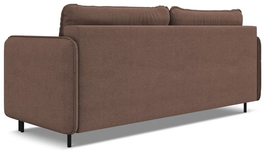 Розов разтегателен диван с място за съхранение 226 cm Luana – Makamii