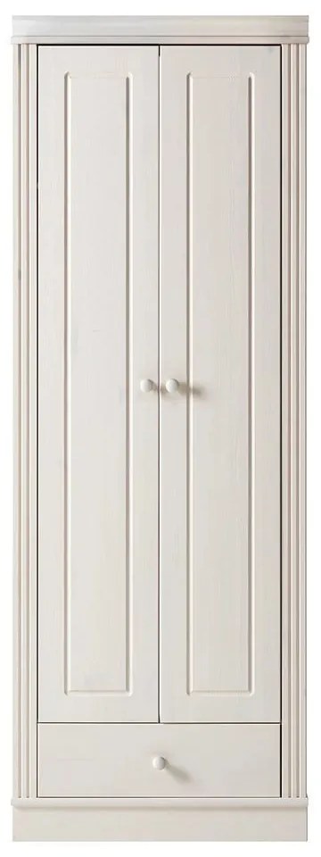 Бял гардероб от масивен бор 65x180 cm Anita – Støraa