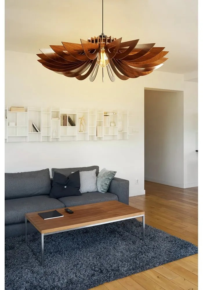 Висящо осветително тяло в естествен цвят ø 68 cm – Opviq lights