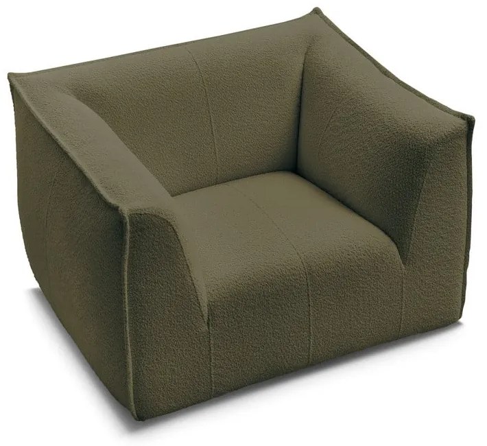 Зелено кресло от прежда с примки от букле Giorgia – Bobochic Paris