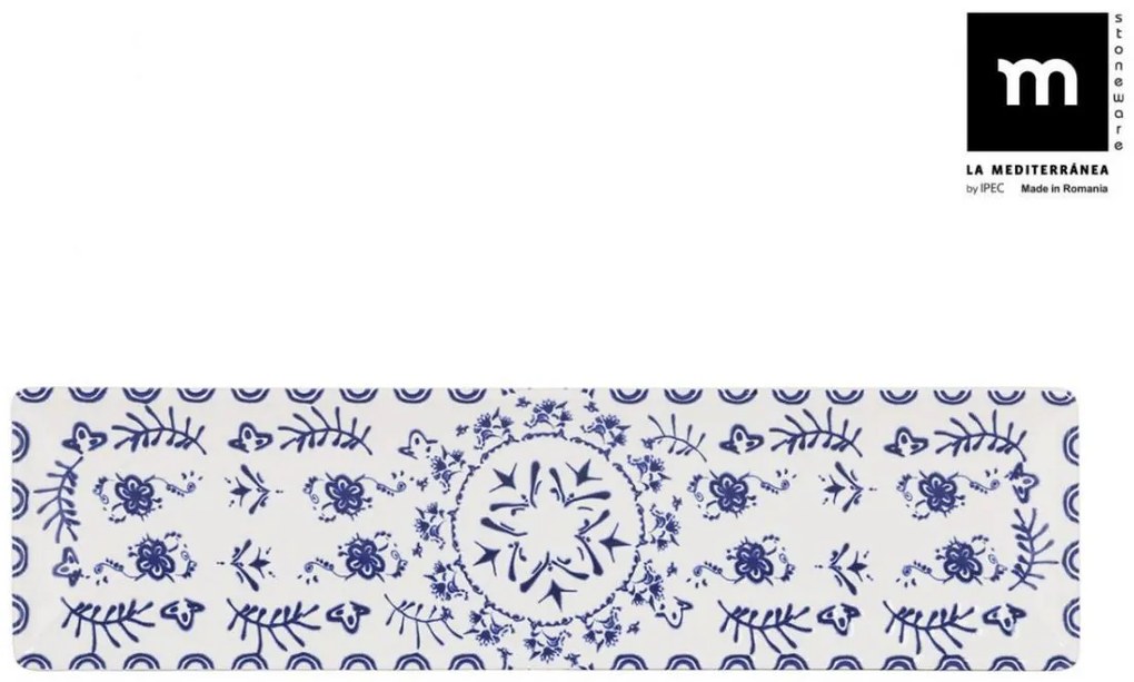 Плато LA MEDITERRANEA Blur, 20x13 cm, Порцелан - 30x8 cm