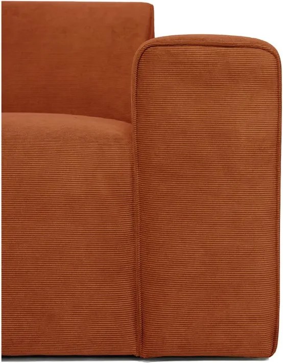 Модул за оранжев велурен диван (десен ъгъл) Sting - Scandic