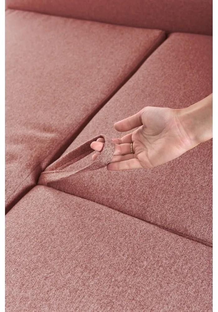 Розов променлив диван ъглов диван Pop - Bonami Selection