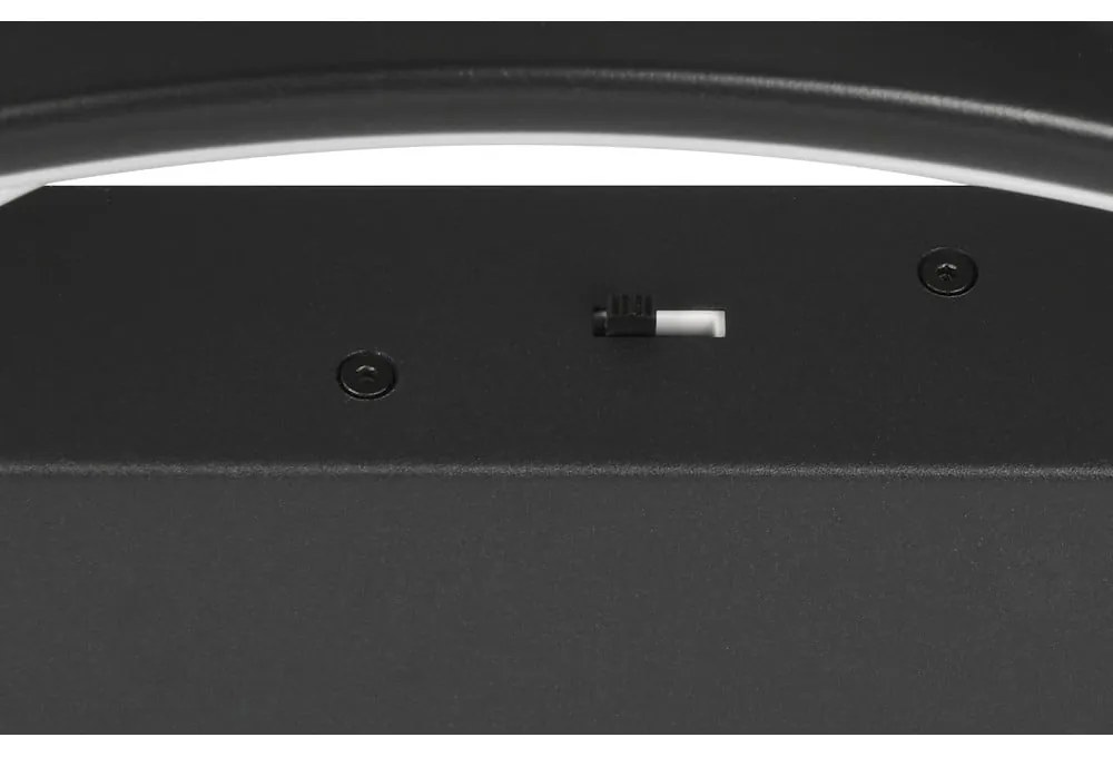 Черно LED затъмняващо се осветително тяло за таван 49x64 cm Darvin – Trio