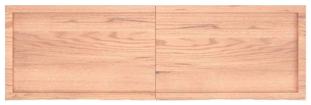 3156386 vidaXL Плот за маса светлокафяв 160x50x(2-6) см обработен масивен дъб