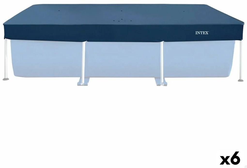Покривало за плувен басейн Intex Морско син 260 x 30 x 160 cm Квадратен (6 броя)