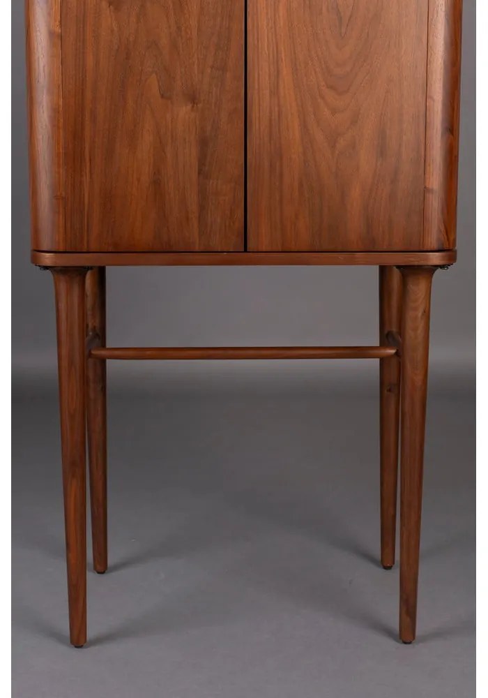 Кафяво шкафче от декор от орех с плъзгащи се врати 62x125x45 cm Morrison – Dutchbone