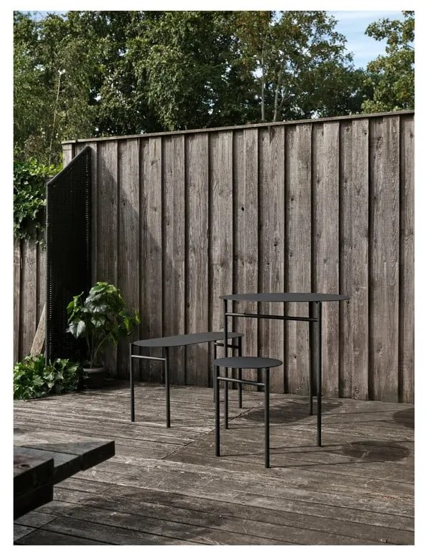 Черен метален стол Disc – Zone