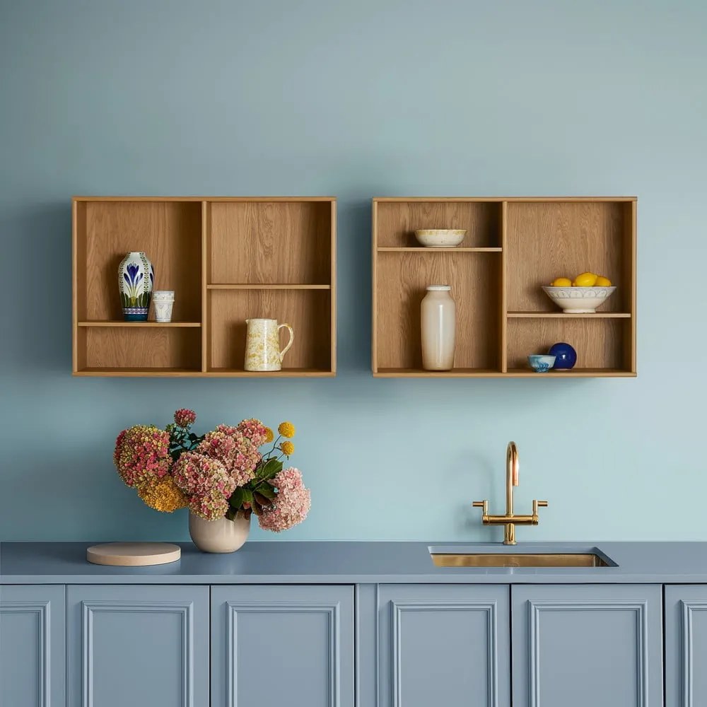 Висяща библиотека от декор от дъб в естествен цвят 89x61 cm Mistral – Hammel Furniture