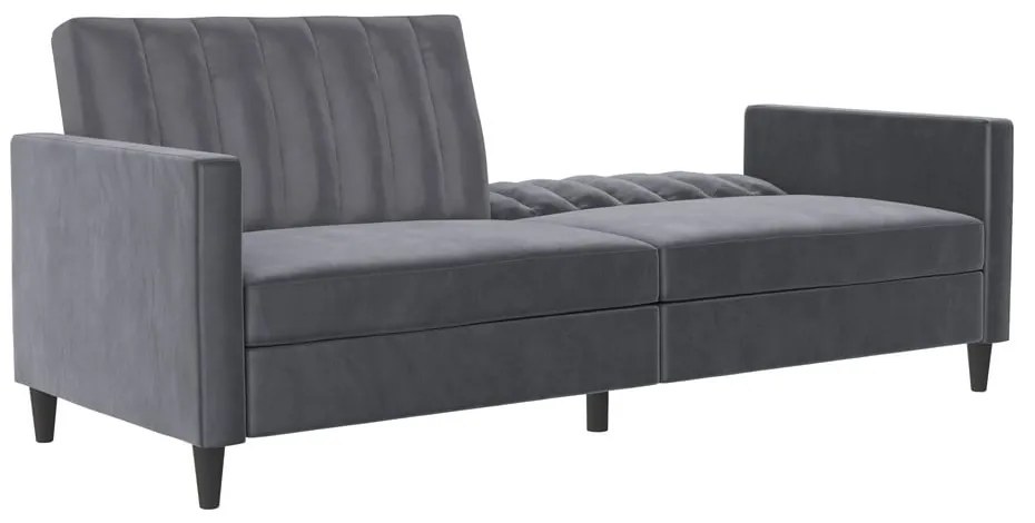 Сив кадифен диван 207 cm Celine – Støraa