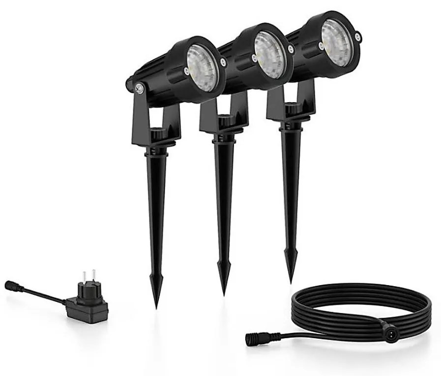 Philips - Комплект 3x LED външни прожектори CASPER LED/1,5W/24/230V IP44