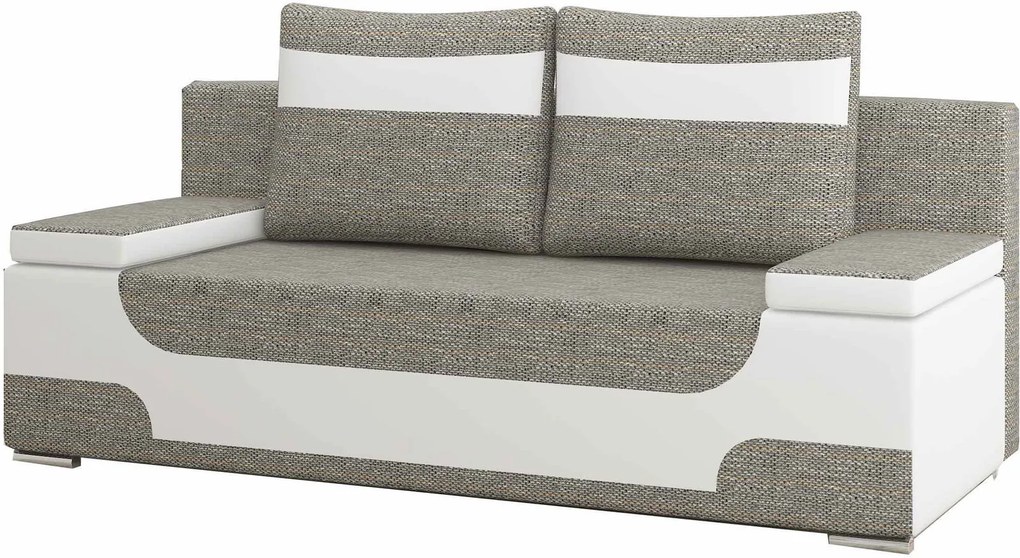 Разтегателен диван Aria-White - Gray
