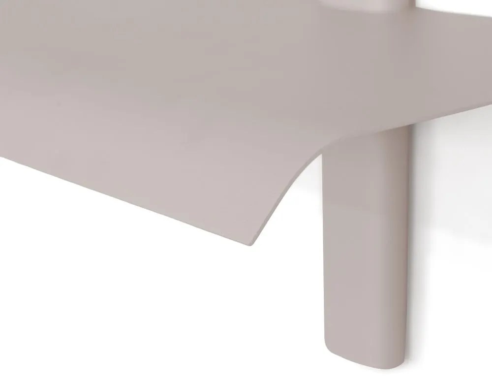 Кафяво-сив метален стенен рафт 60 cm Hola – Spinder Design