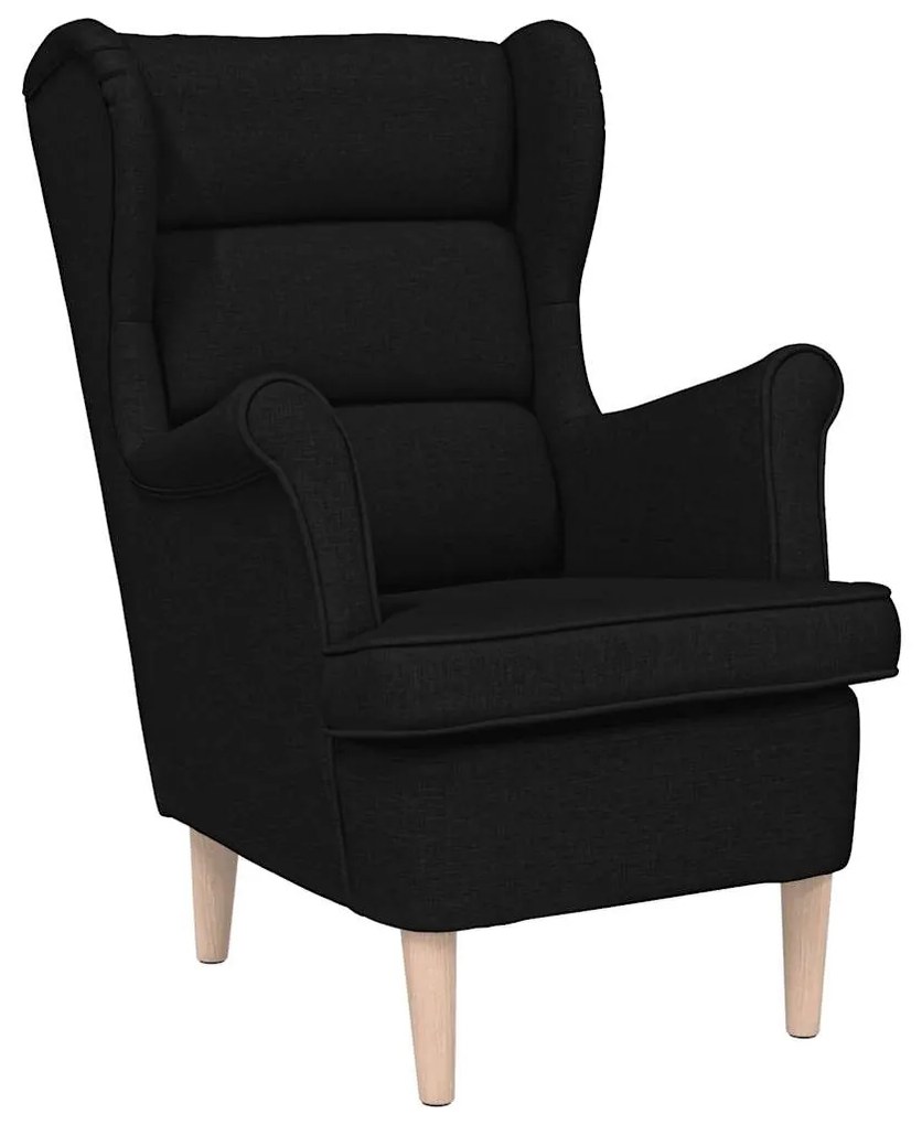 4016897 vidaXL Кресло, черно, 74x84x100 см, текстил