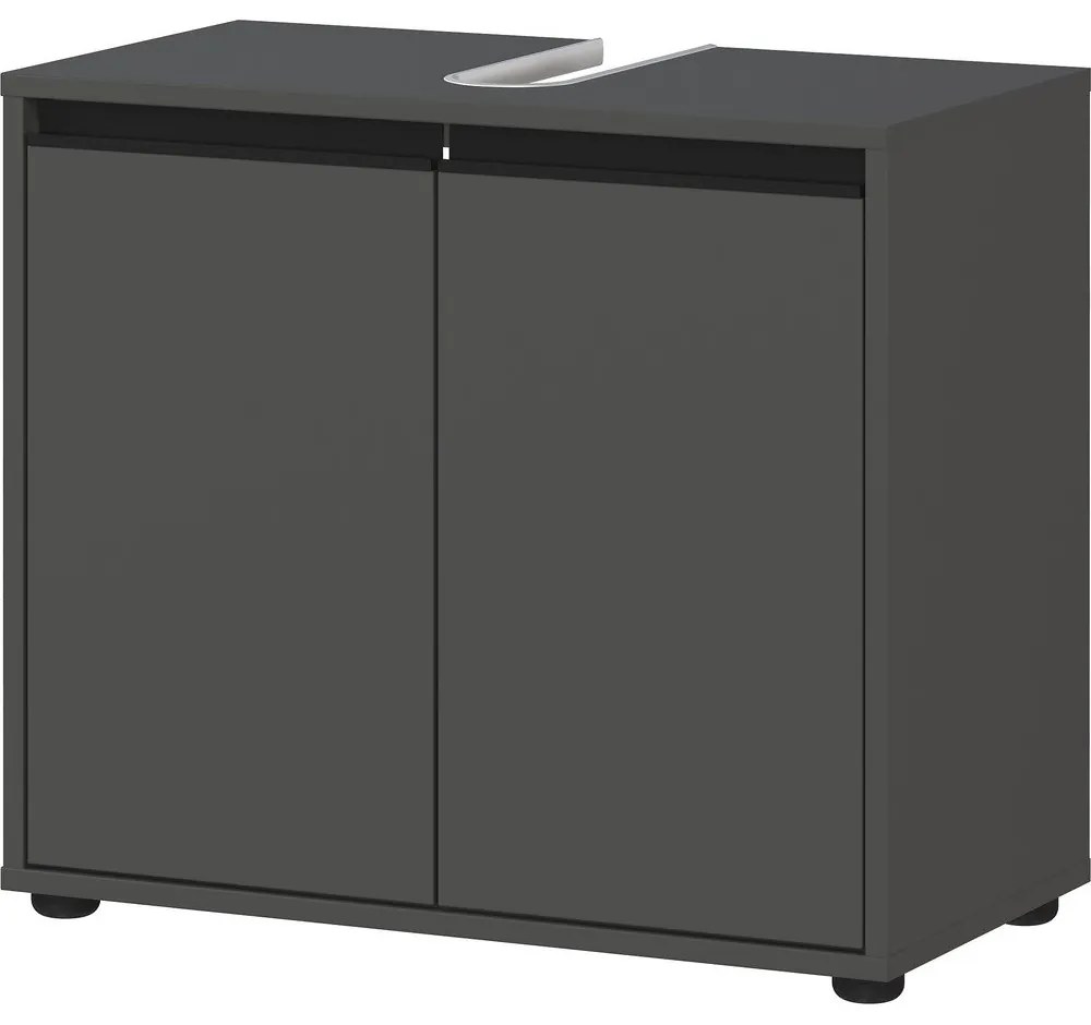 Антрацитен шкаф за мивка 63x55 cm Lemont – Germania