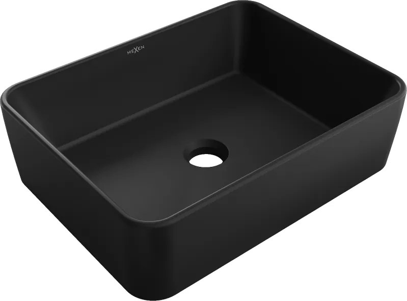Mexen Catia горен мивка 48 x 37 см, черен мат - 21314885