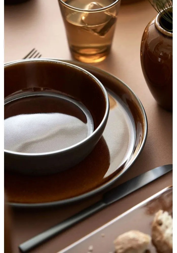 Черна/в кехлибарен цвят глинена купичка Gastro Black/Amber – Bitz