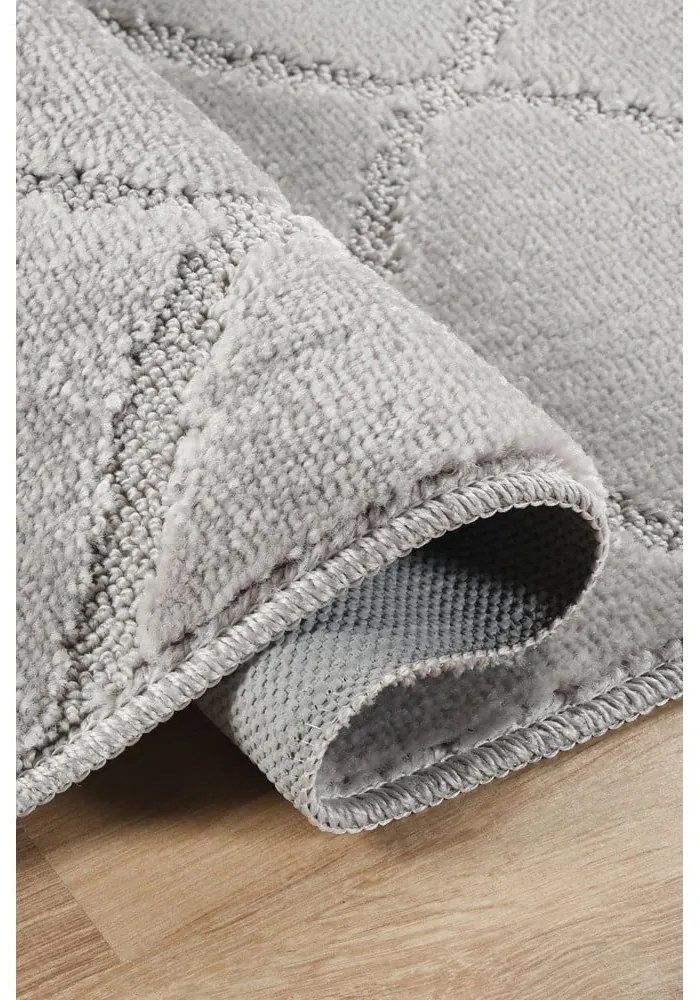 Светлосиви килими за баня в комплект от 2 бр. 50x80 cm Cizgili – Foutastic