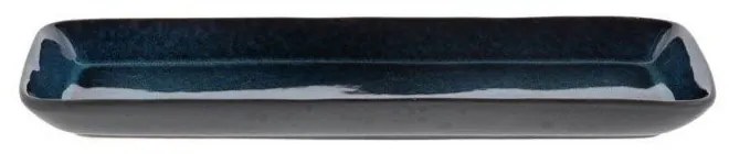 Поднос за сервиране керамична тава 14x38 cm Gastro Dark Blue/Black – Bitz