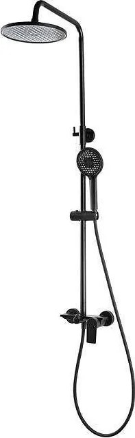 Душ система със смесител, черен мат
