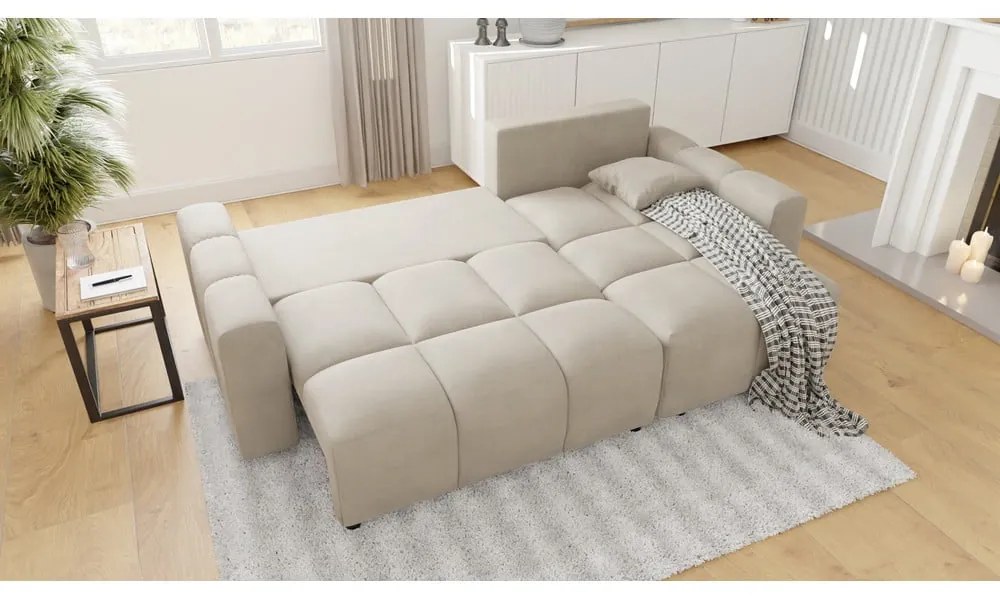 Бежов ъглов диван (променлив) Luki – Ropez