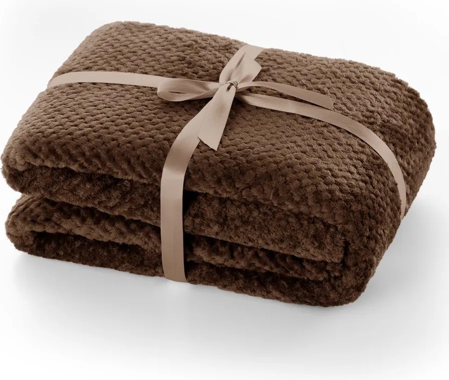 Кафяво одеяло от микрофибър , 220 x 240 cm Henry - DecoKing