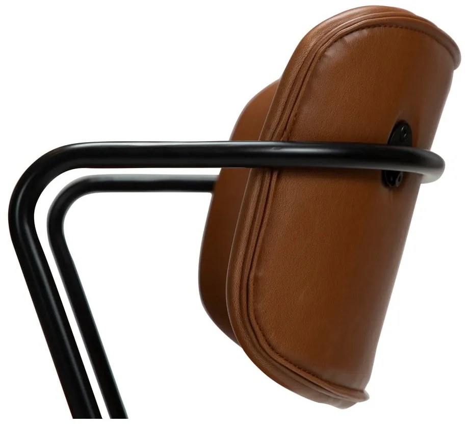 Кафяв стол от изкуствена кожа Zed - DAN-FORM Denmark