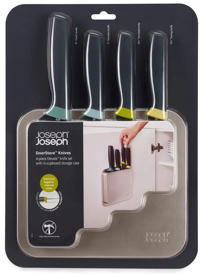 Комплект от 4 ножа с поставка от неръждаема стомана DoorStore™ – Joseph Joseph