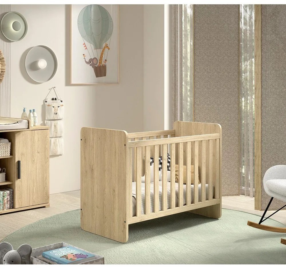 Детско креватче в естествен цвят 60x120 cm Sam – Vipack