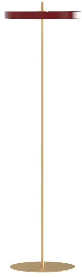 Червена LED затъмняваща се подова лампа с метален абажур (височина 151 cm) Asteria Floor – UMAGE