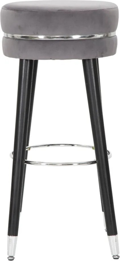 Сив тапициран бар стол (височина на седалката 74 cm) Paris – Mauro Ferretti