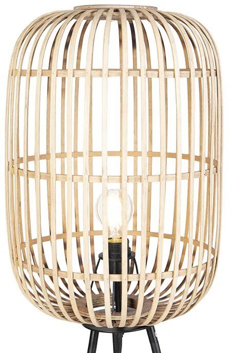 Интелигентна рустикална подова лампа ратан с WiFi A60 - Манила