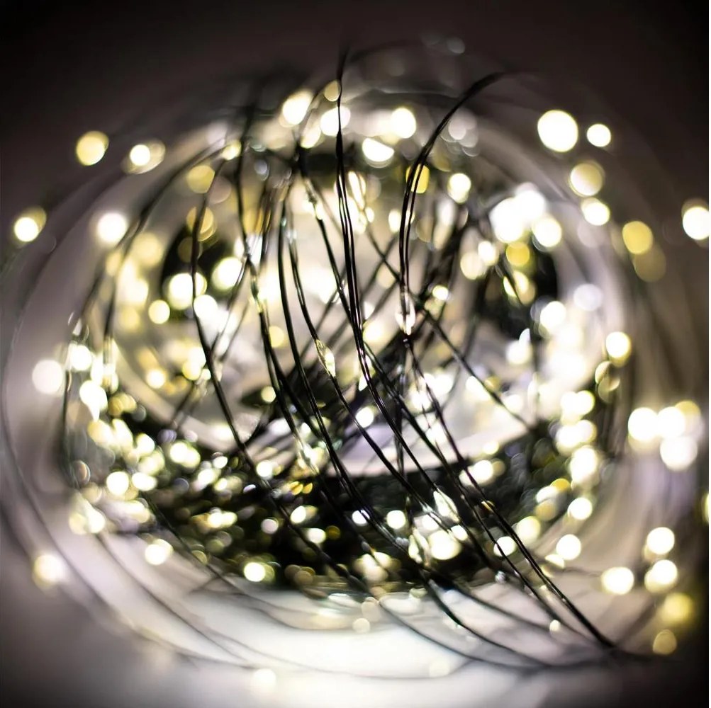 LED външна гирлянда 1500xLED/230V 8 функции 153 m IP44 топла бяла + с дистанционно управление