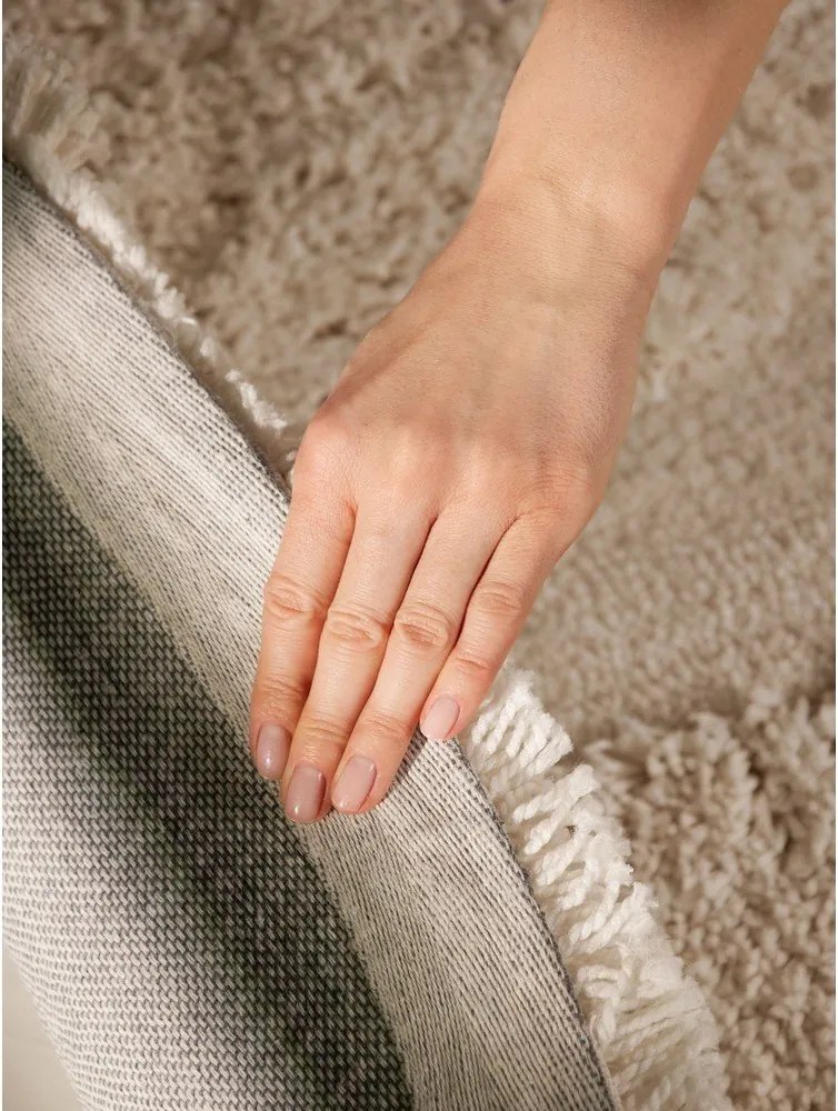 Кремав ръчно изработен кръгъл килим ø 200 cm Lambeth Jasper – Ted Baker