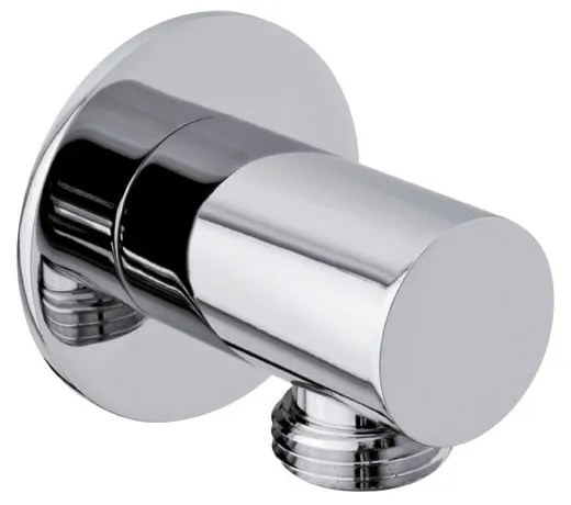 Месингова част за свързване към душ в лъскаво сребристо ø 5 cm – Sapho