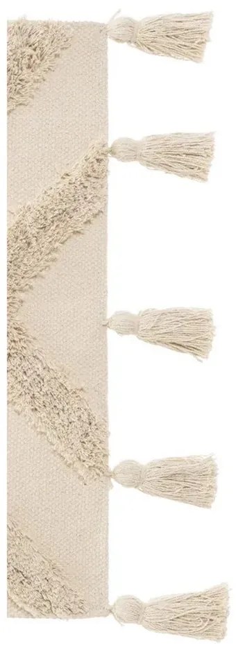 Кремав памучен килим подходящ за пране 50x80 cm – Casa Selección