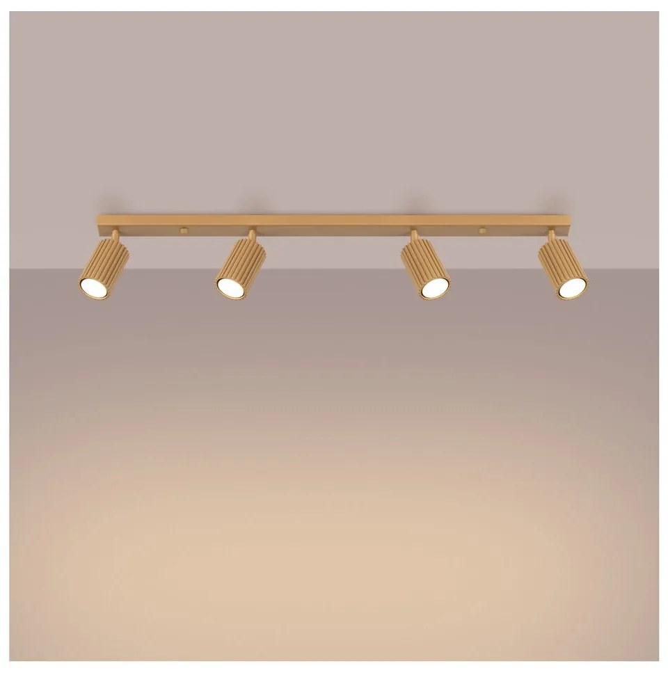 Прожектор в златист цвят 6,5x81 cm Gleam – Sollux