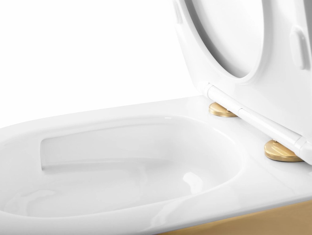 тоалетна чиния Rea Carlo Mini Tornado NFQ GOLD WHITE