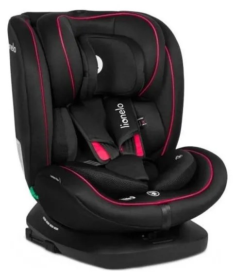 Lionelo - Детско столче BASTIAAN i-Size 40-150 см черно/червено