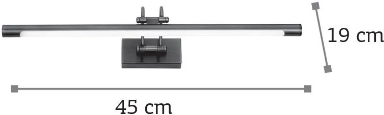 Аплик за стена InLight 1044-Bronze-Дължина: 45 cm