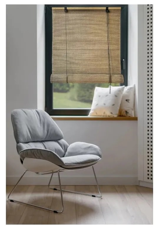 Бамбукова ролетна щора в естествен цвят 120x160 cm Lyra – Gardinia