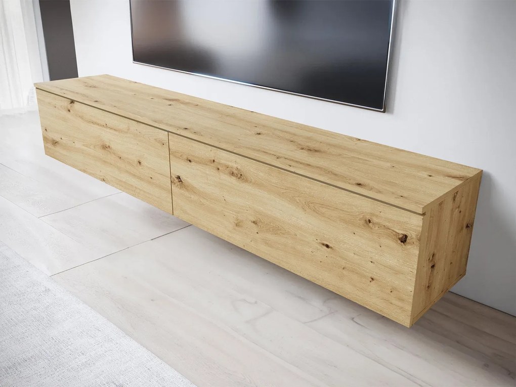 Тапицирано легло Lowboard D 180-дъб