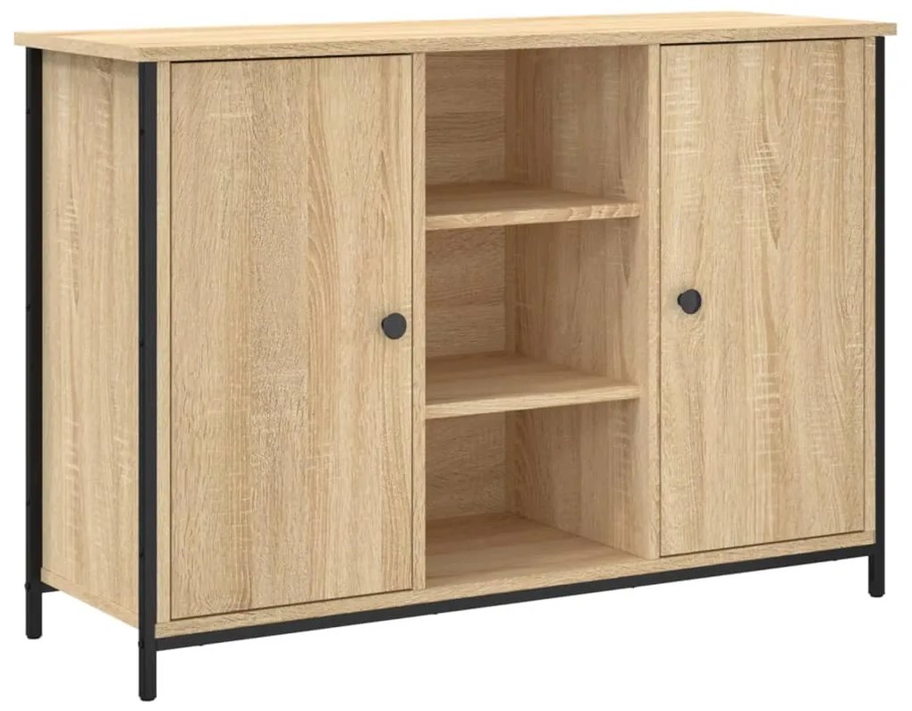 835515 vidaXL Сайдборд, дъб сонома, 100x35x70 см, инженерно дърво