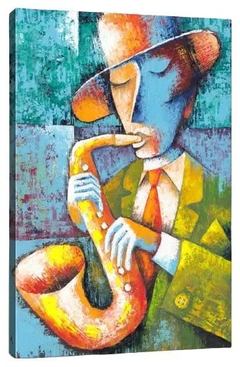 Картина "Саксофон", 50 x 70 cm Saxophone Player - Tablo Center