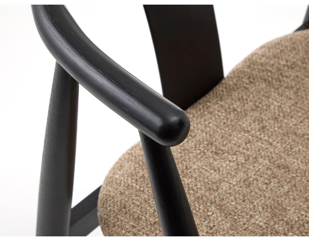 Трапезен стол в черен и бежов цвят Relate – Unique Furniture