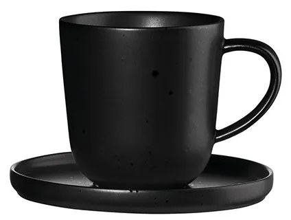 Asa - Чаша с чиния Coppa kuro 0,08л черно - 19011190