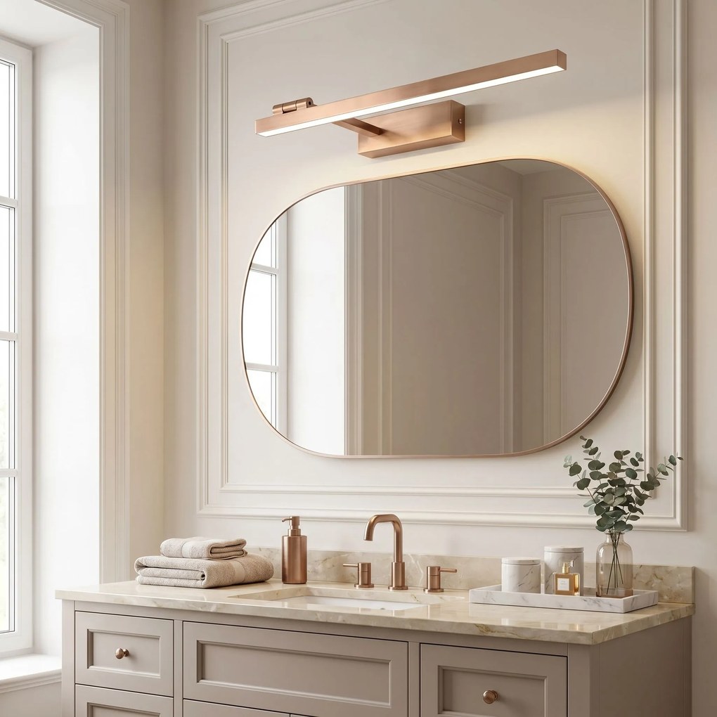 LED аплик за баня SWE038-1W 60cm BRUSH COPPER