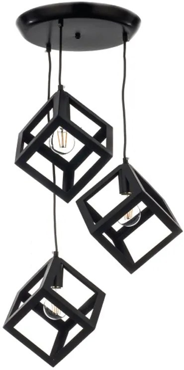 Плафон InLight 4400-3 3-лампи-Black