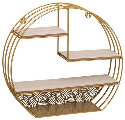 Рафт за стена atmosphera Mirna, MDF, 39 cm - Златист